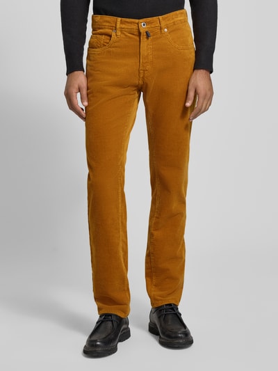 Pierre Cardin Regular Fit Cordhose mit Eingrifftaschen Modell 'Laval' Cognac 4