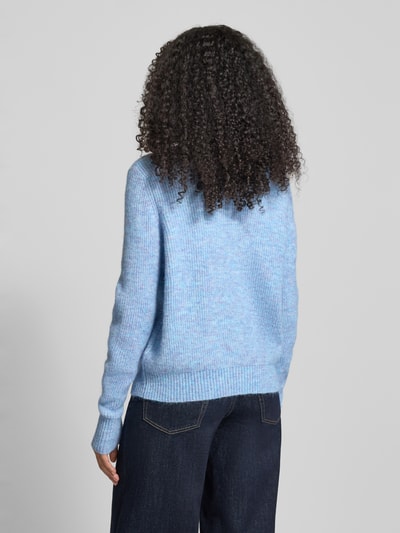 Christian Berg Woman Strickpullover mit Stehkragen Hellblau 5