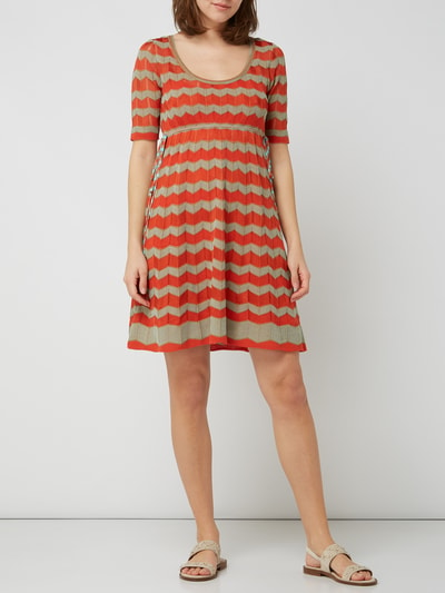 M Missoni Kleid mit Ajourmuster Orange 1