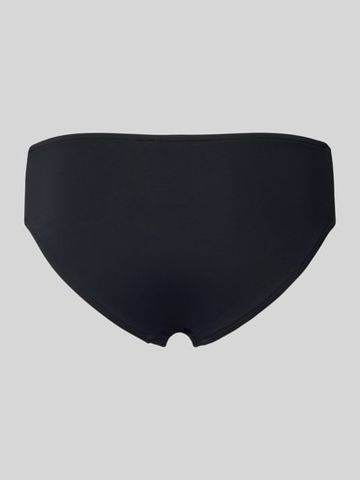 Produktfoto, Bikini-Slip mit Cut Outs von Seafolly, schwarz, glattes Material mit Stretch-Anteil, körpernaher Schnitt, schlichte Form