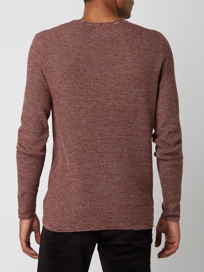 Only & Sons Pullover van mouliné  Donkerrood - 5