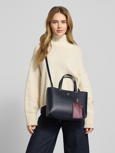 Tommy Hilfiger Torba z uchwytem i wytłoczonym logo Ciemnoniebieski 1