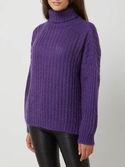 FREEBIRD Rollkragenpullover mit Mohair-Anteil Modell 'Wies' Violett 4