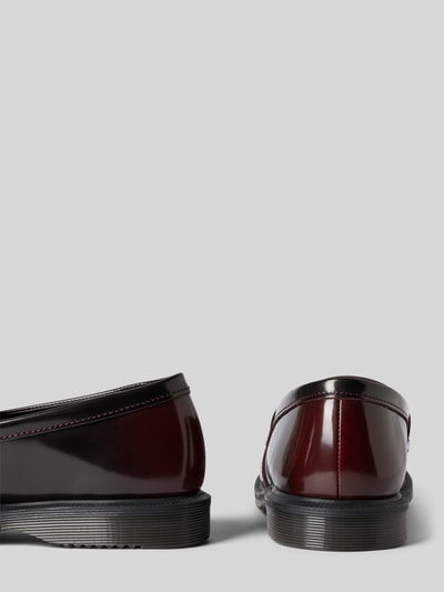 Productfoto, Loafers uit echt leer met schachtbrug model 'Temara' van Dr. Martens, afgerond model, geprofileerde zool, bordeauxkleurig, hakhoogte maat 40: 3 cm, schachthoogte: 7 cm, schachtbreedte: 6 cm, gladde textuur