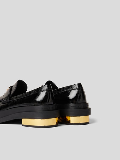 Giuseppe Zanotti Penny Loafer mit Label-Applikation Schwarz 3