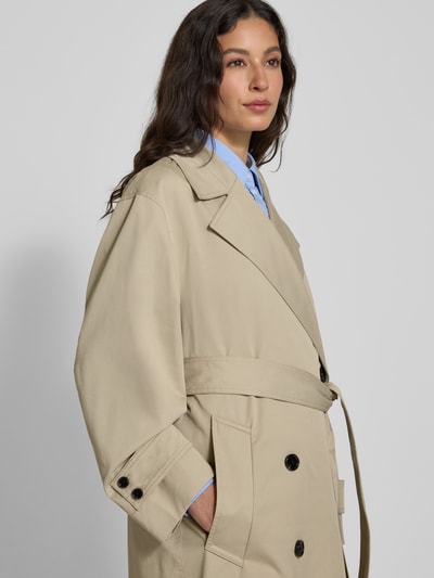 Mango Trenchcoat mit Bindegürtel Modell 'ANGELA' Schilf 3