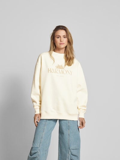 OH APRIL Oversized Sweatshirt mit Statement-Print Sand 4