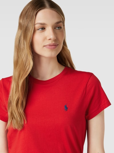 Polo Ralph Lauren T-Shirt mit Logo-Stitching Rot 3