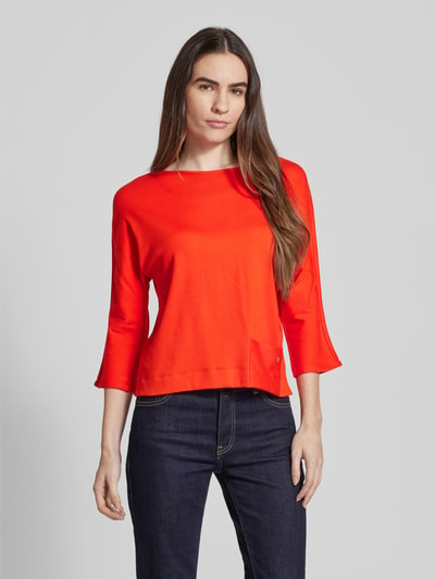 Marc Cain T-shirt met 3/4-mouwen Rood - 4