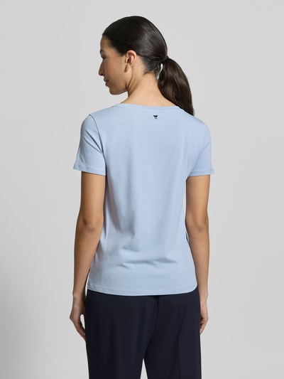 Weekend Max Mara Slim fit T-shirt van katoenmix model 'MULTIB' Lichtblauw - 5
