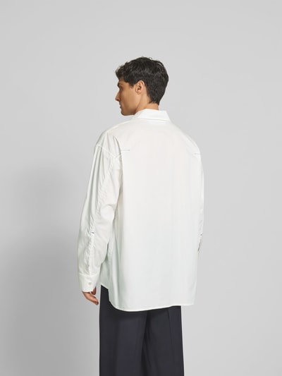 A-COLD-WALL Oversized Hemdjacke aus reiner Baumwolle Offwhite 5