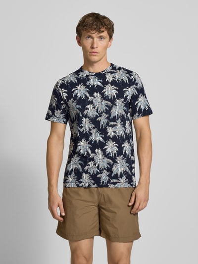 Tom Tailor Regular Fit T-Shirt aus reiner Baumwolle Marine 4