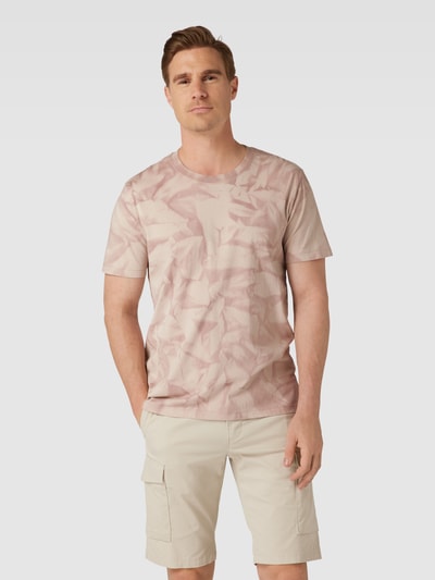 Esprit T-Shirt mit Allover-Muster Dunkelrot 4