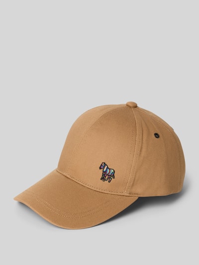 PAUL SMITH Basecap mit Motiv-Stitching Modell 'ZEBRA' Sand 1