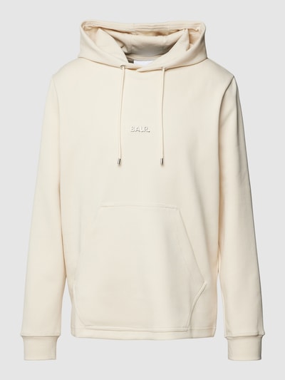 Balr. Hoodie met labelapplicatie, model 'Q-Series' Offwhite - 2