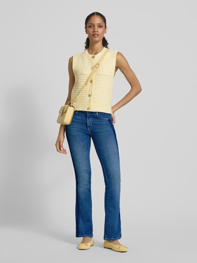 Brax Flared jeans in used-look, model 'ANNA' Lichtblauw - 1