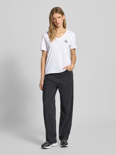 Calvin Klein Jeans T-Shirt mit Label-Print im 2er-Pack Black 1