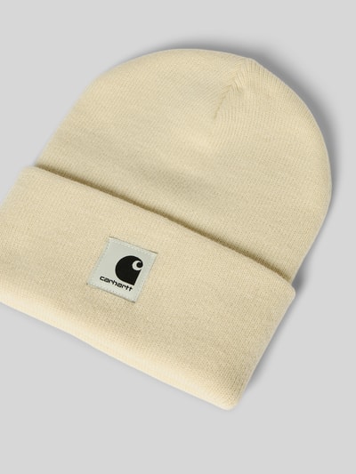 Carhartt Work In Progress Czapka beanie z naszywką z logo model ‘Ashley’ Piaskowy 2
