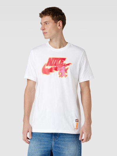 Nike T-shirt met labelprint Wit - 4