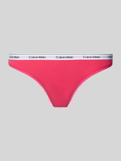 Calvin Klein Underwear Thong mit Logo-Stitching Modell 'Carousel' Pink 1