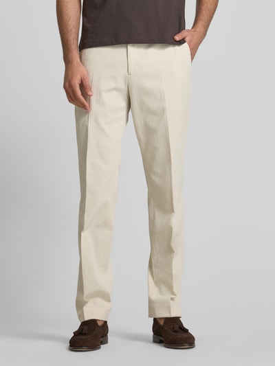 CK Calvin Klein Regular Fit Anzughose mit Strukturmuster Sand 4