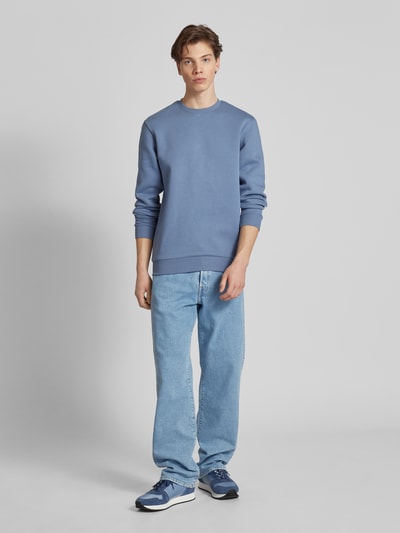 Only & Sons Sweatshirt in effen design Rookblauw - 1