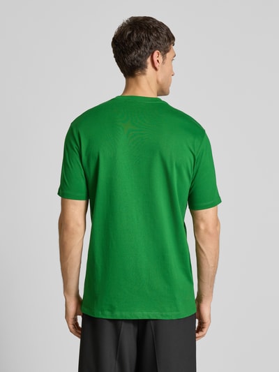 ARMANI EXCHANGE T-shirt met geribde ronde hals Groen - 5