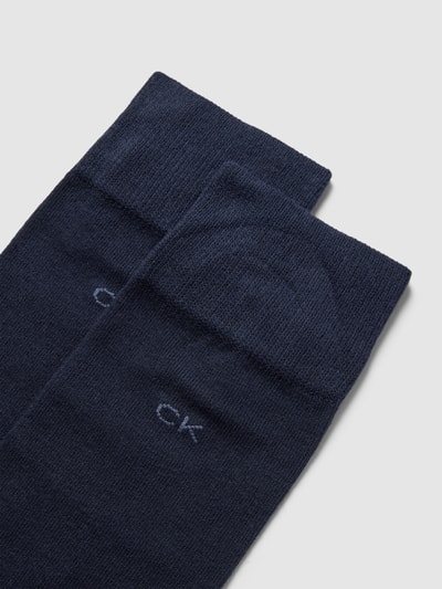 CK Calvin Klein Socken mit Logo-Stitching im 2er-Pack Dunkelblau 2