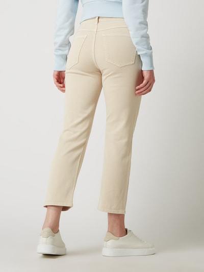 Rich & Royal Cropped Straight Fit Jeans mit Stretch-Anteil  Sand 5