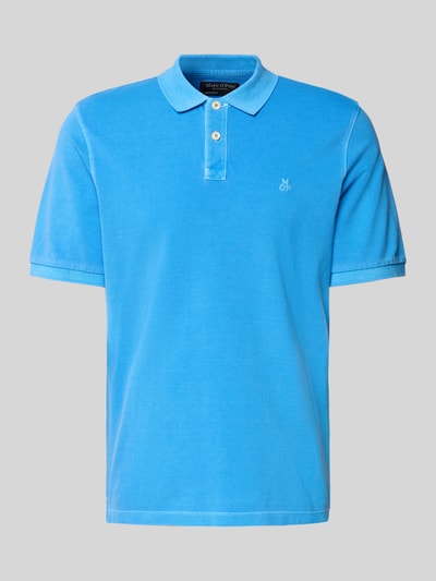 Produktfoto, Regular Fit Poloshirt aus reiner Baumwolle von Marc O'Polo, Optik: Unifarben, Logo-Stitching, Piqué-Struktur, Polokragen, Kurzarm, Ärmelabschluss gerippt, Rumpfabschluss gerippt, Materialverarbeitung: Piqué, Material: Reine Baumwolle