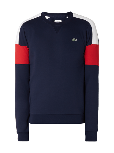 Lacoste Bluza z wstawkami w kontrastowym kolorze Granatowy 2