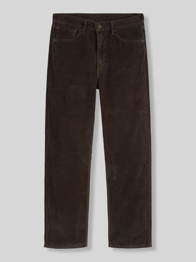 Levi's® Loose Straight Fit Cordhose aus reiner Baumwolle Modell '565™' Dunkelbraun 2