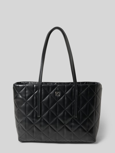 CK Calvin Klein Tote bag met logodetail, model 'Quilted' Zwart - 2
