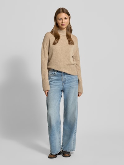 Someday Gebreide pullover van puur kasjmier, model 'Tenni' Beige gemêleerd - 1