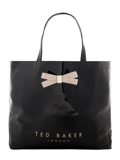 Ted Baker Torba shopper lakierowana model ‘Gabycon’  Czarny 1