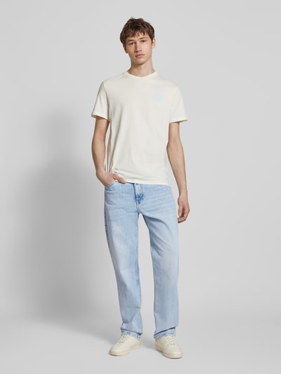 Tommy Jeans Slim Fit Jeans aus Baumwoll-Mix mit Label Patch Modell 'RYAN' Hellblau 1