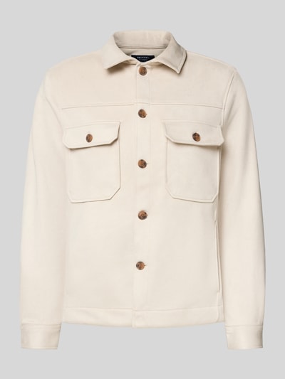 MCNEAL Regular Fit Hemdjacke mit Brusttaschen Sand 2