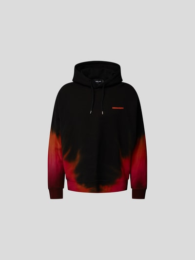 Dsquared2 Oversized Hoodie im Batik-Look Black 2