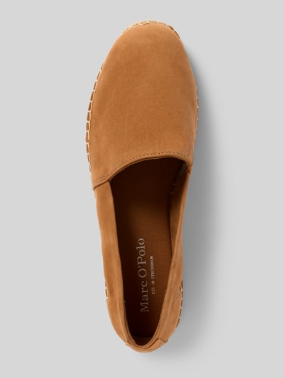 Marc O'Polo Espadrilles van echt leer Cognac - 3