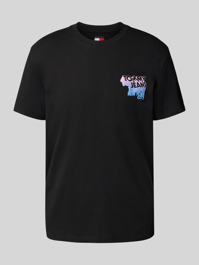 Tommy Jeans Regular Fit T-Shirt aus reiner Baumwolle Black 2