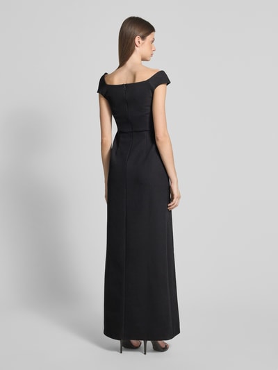 Marc Cain Maxikleid mit Volants und Gehschlitz Black 5