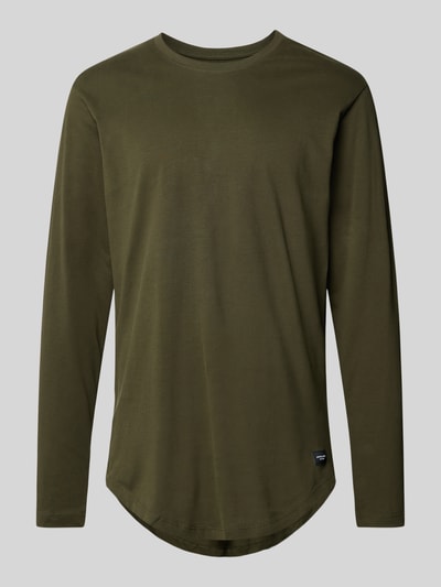 Jack & Jones Longsleeve mit geripptem Rundhalsausschnitt Modell 'ENOA' Oliv 2