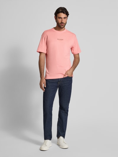 Tom Tailor Denim Relaxed Fit T-Shirt  aus reiner Baumwolle Rosa 1
