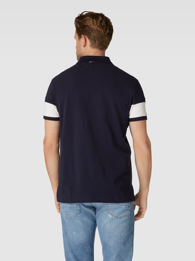 Tommy Hilfiger Poloshirt im Colour-Blocking-Design Marine 5