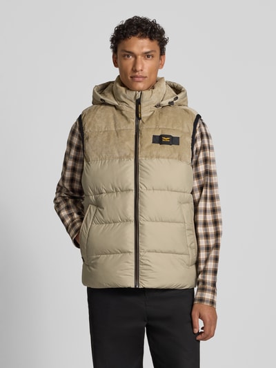 PME Legend Regular fit bodywarmer met logo-applicatie, model 'Gobbler' Kit - 4