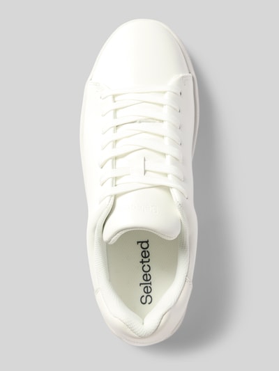 Selected Homme Low top sneakers van echt leer model 'DAVID' Wit - 3