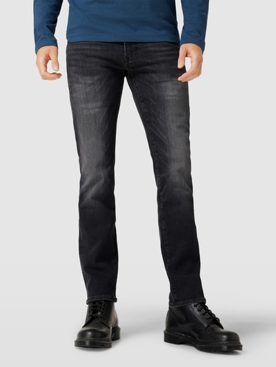 BOSS Orange Slim fit jeans met labeldetail Donkergrijs - 4