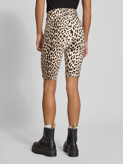 OH APRIL Super Skinny Fit Shorts mit breitem Bund Modell 'Romy' Camel 5