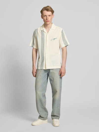 Only & Sons Freizeithemd mit Knopfleiste Modell 'SEIO' Offwhite 1