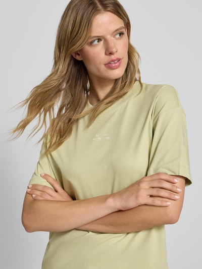 Marc O'Polo Denim Regular fit T-shirt van puur katoen Rietgroen - 3